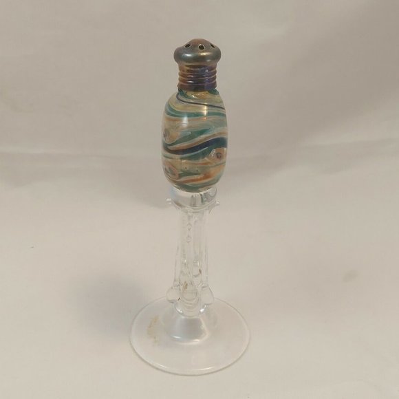 Gazelle Vintage 1996 Signed Hand Blown Venetian Glass Salt Shaker c 5.5" - Picture 2 of 10